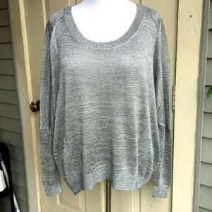 Cynthia Steffe silver rayon/lurex  sweater M